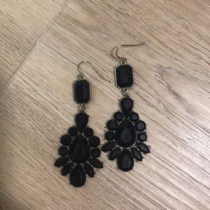 Black Gem Earrings